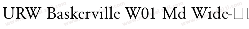 URW Baskerville W01 Md Wide字体转换